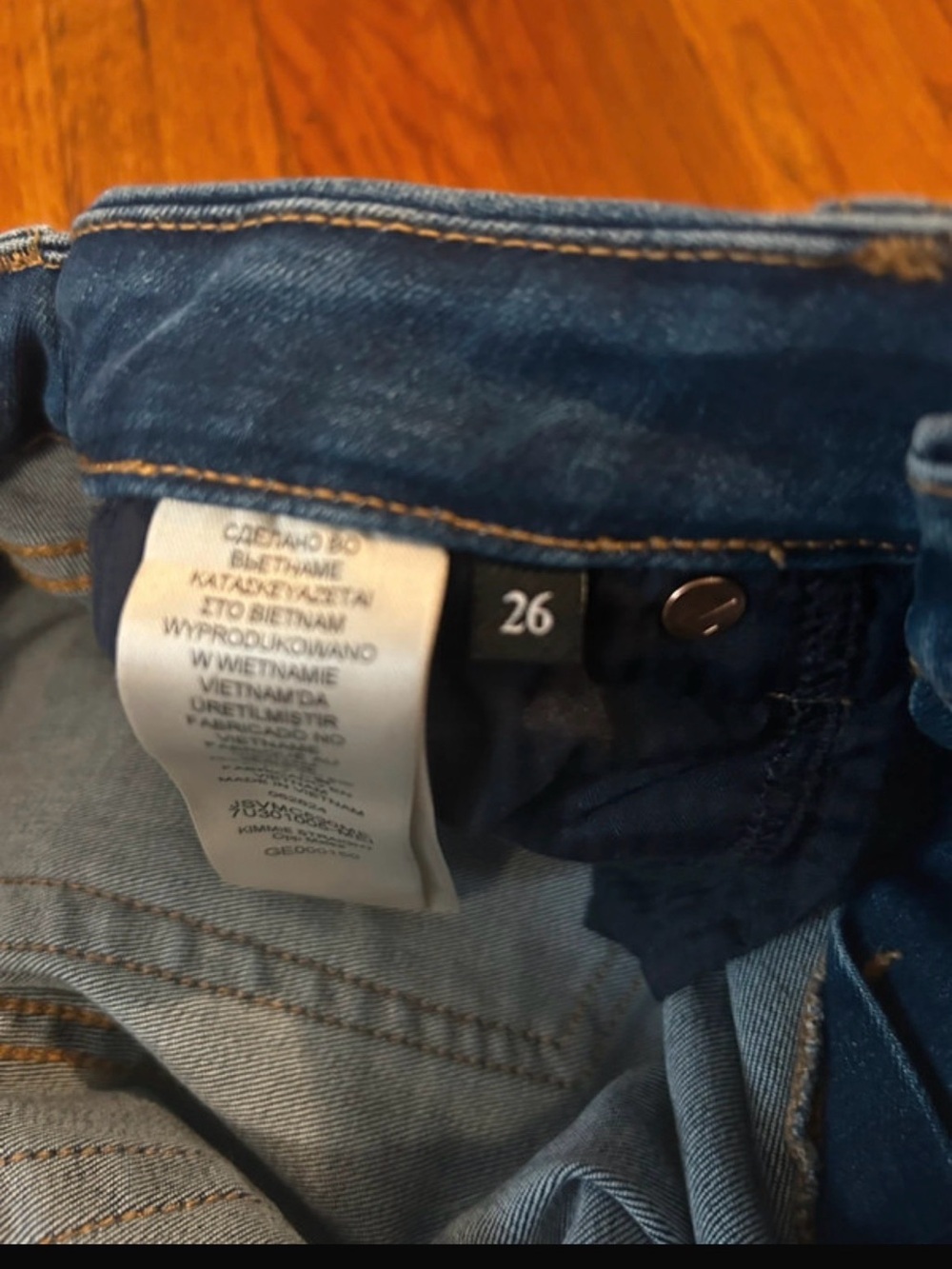 7 For All Mankind Women’s Dark Blue Skinny Jeans - Picture 4 of 5